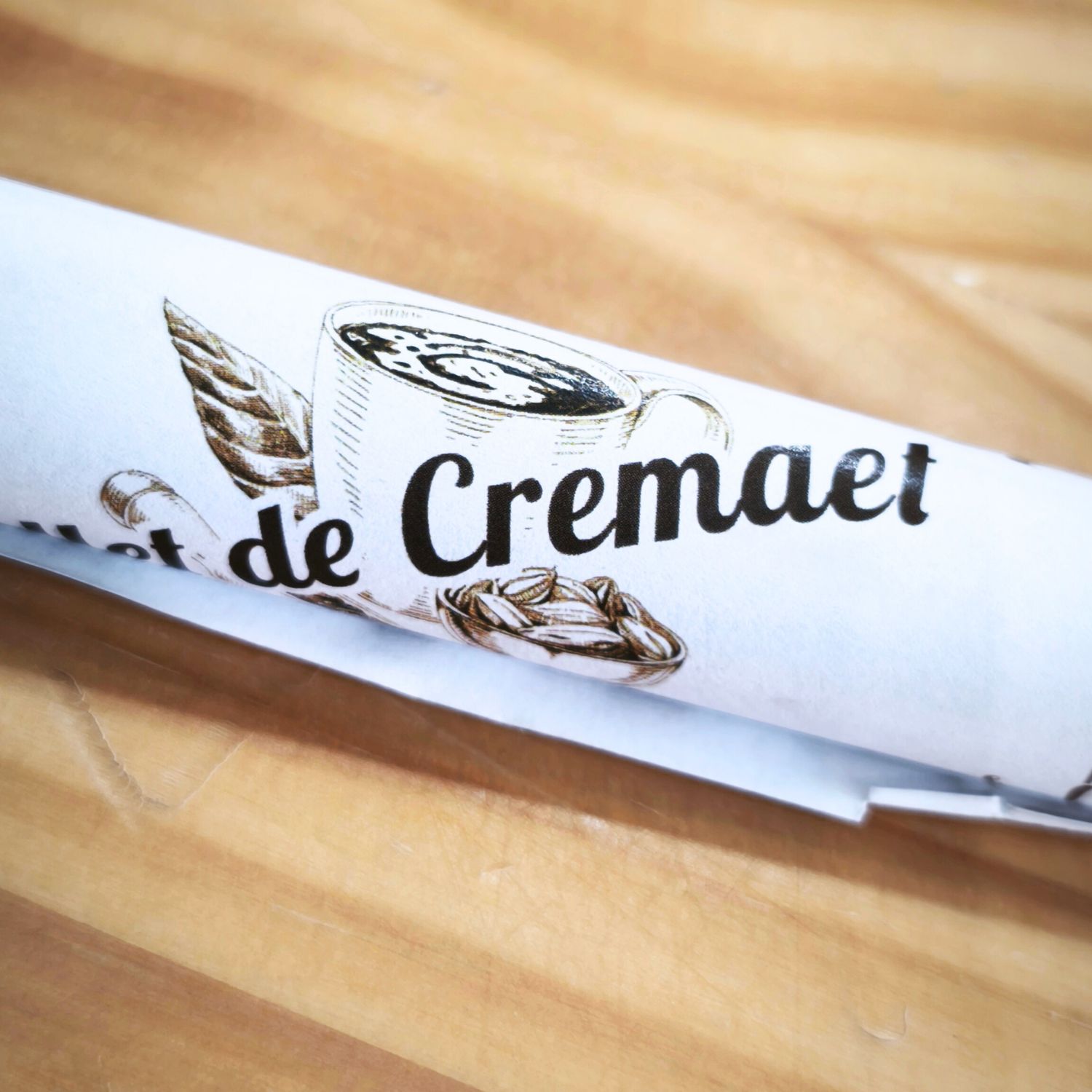 Detalle bollet de chocolate Rafael Andreu tradicional, artesano Torrent