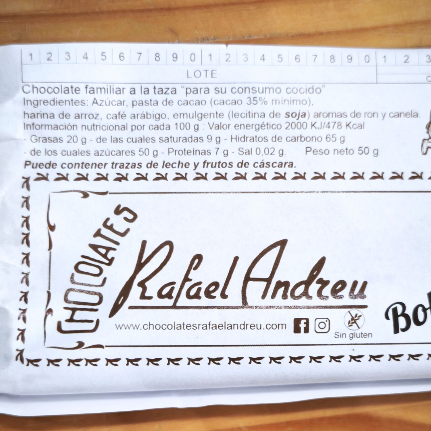 Chocolate de bollo con cremaet 'Rafael Andreu' - Imagen 3