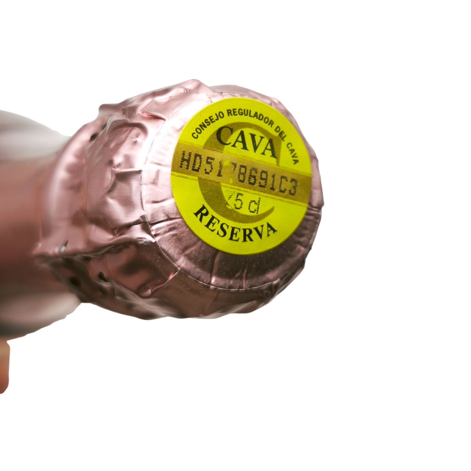 Etiqueta Consejo Regulador Cava brut rosé Reserva Antigva
