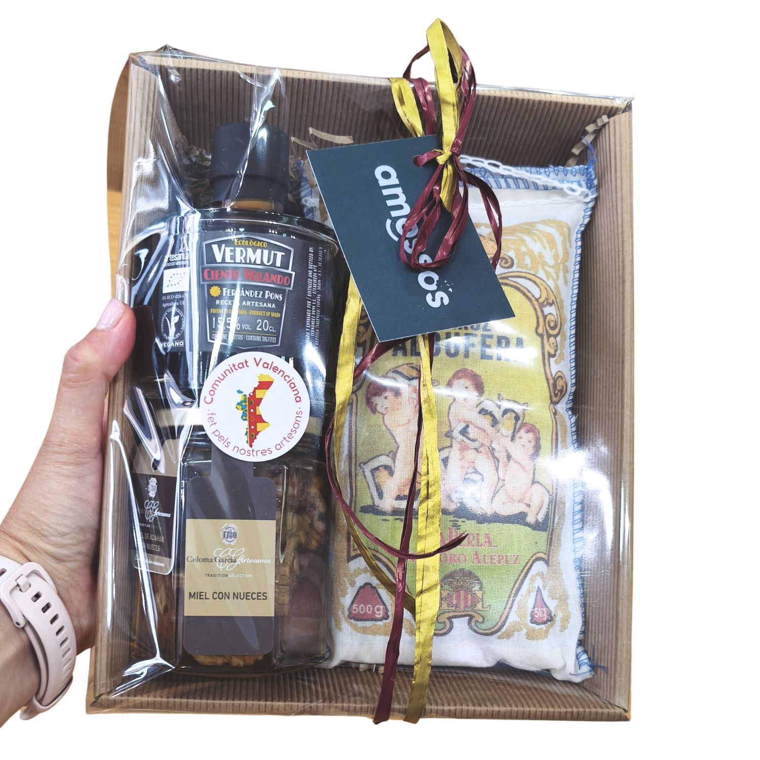 Cesta regalo de productos valencianos gourmet