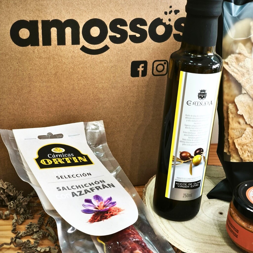 Detalles salados de la caja gourmet navideña sin alcohol