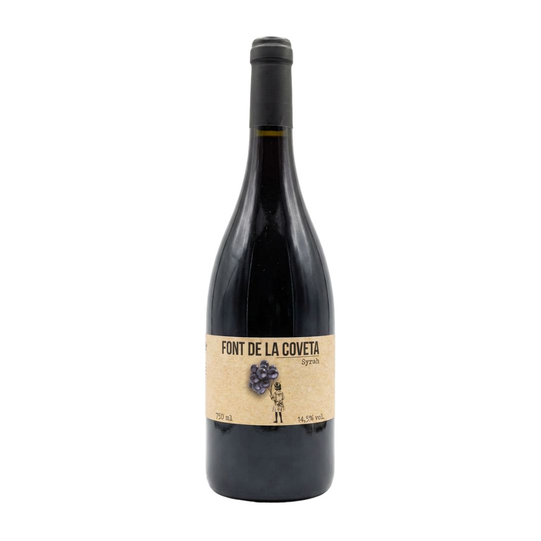 Botella de vino tinto Font de la Coveta Syrah Serra de Mariola
