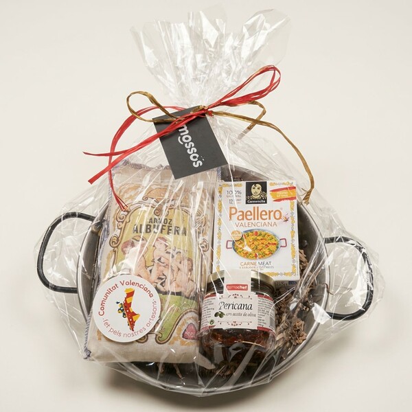 Pack regalo paella valenciana Amossos con arroz Albufera y especias