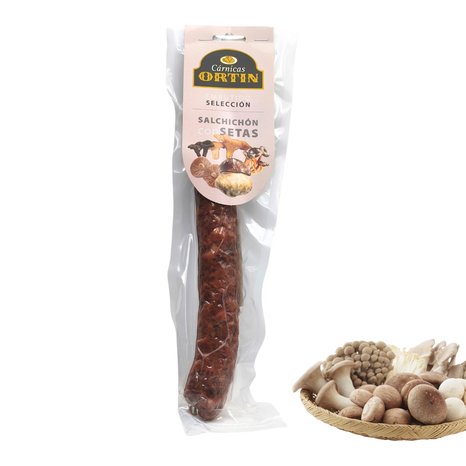 Salchichón con setas