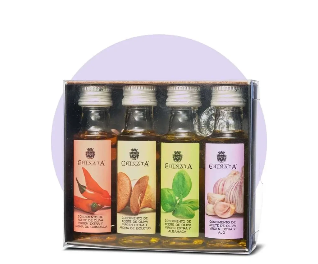 Miniaturas de aceite condimentado