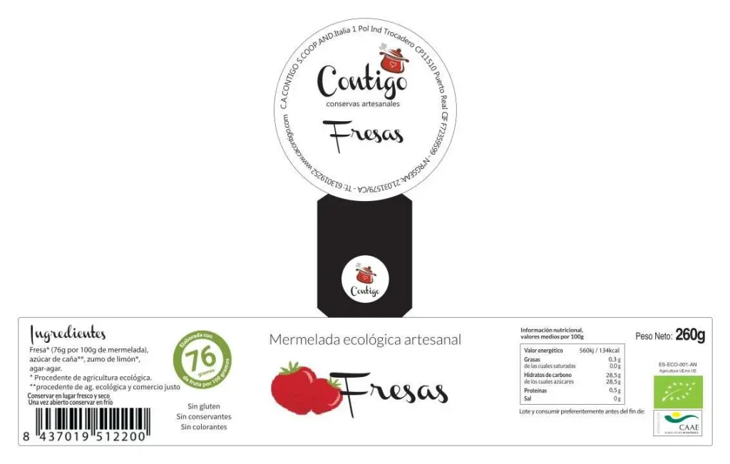Mermelada de fresas ecológica - Imagen 2