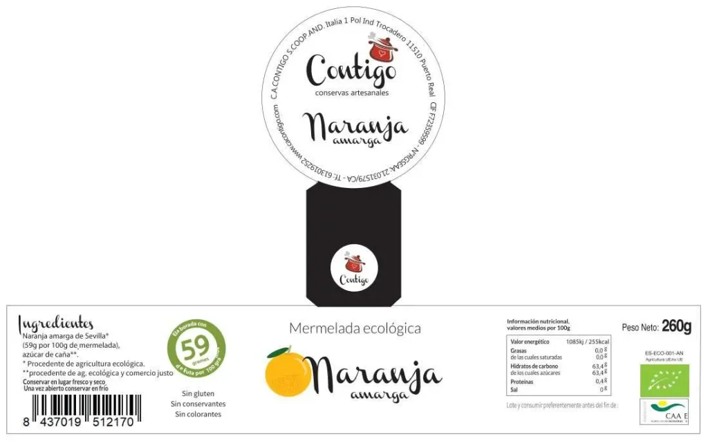 Mermelada naranja amarga ecológica - Imagen 2